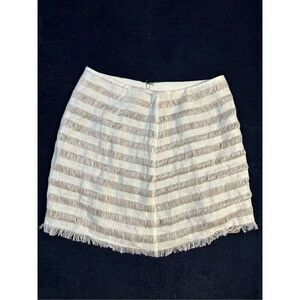 Zéta Women’s Skirt Mini Striped Sz 6 B5